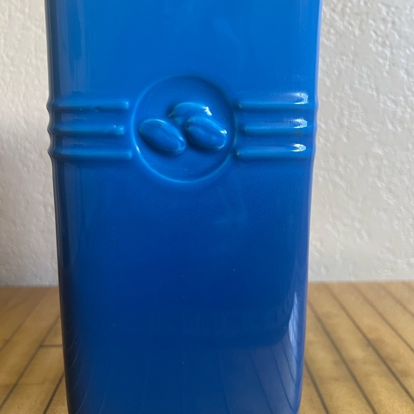 Le Creuset blue kitchen caddy coffee decanter ceramic - Picture 11 of 12